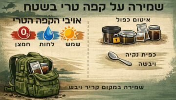 המדריך לשמירה על קפה טרי בשטח